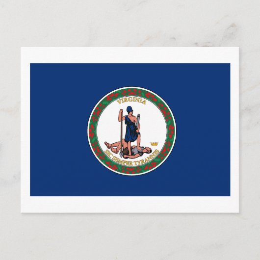 Virgina Flag Briefkaart (Voorkant)