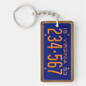 Virginia 1953  Bord Sleutelhanger (Voorkant)