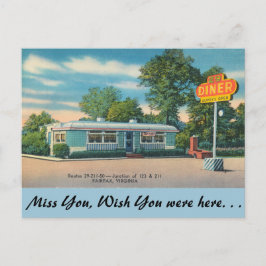 Virginia, 29 Diner, Fairfax Briefkaart