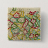 Virginia 3 vierkante button 5,1 cm (Voorkant)