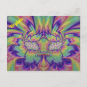 VIRGINIA ~ 3D Fractal Design Pattern ~ Multicolor Briefkaart (Voorkant)