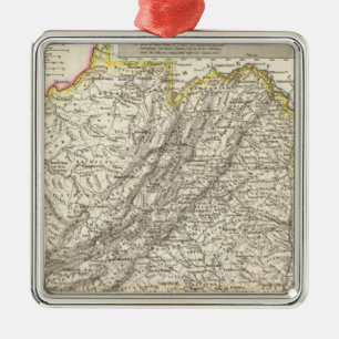 Virginia 6 metalen ornament