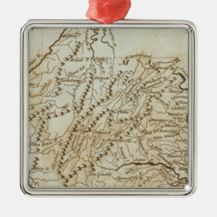 Virginia 9 metalen ornament