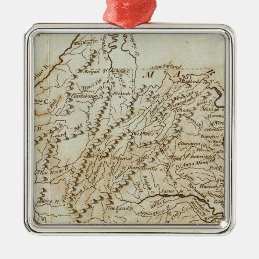 Virginia 9 metalen ornament (Voorkant)