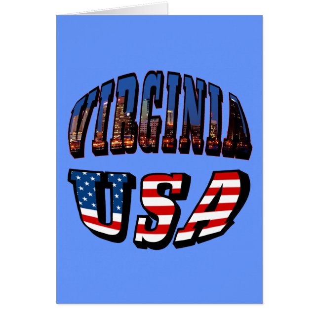 Virginia Afbeelding and USA Text (Voorkant)