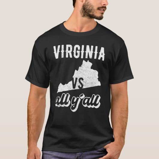 Virginia all y'all t-shirt (Voorkant)
