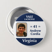 Virginia - Andrew Cordia Ronde Button 7,6 Cm (Voorkant /achterkant)