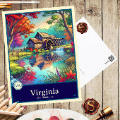 Virginia | Anime Style Cel Shaded Briefkaart