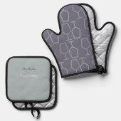 Virginia Baked Personalized | Virginia Wine Lover Ovenwant & Pannenlap Set (Voorkant / Achterkant)