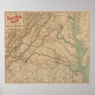 Virginia Battlefields Poster