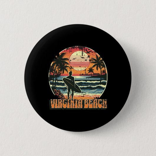 Virginia Beach _4 Ronde Button 5,7 Cm (Voorkant)