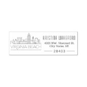 Virginia Beach | Aangepast zelfinkend stempel voor (Design)
