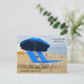 Virginia Beach Awaits Briefkaart (Staand voorkant)