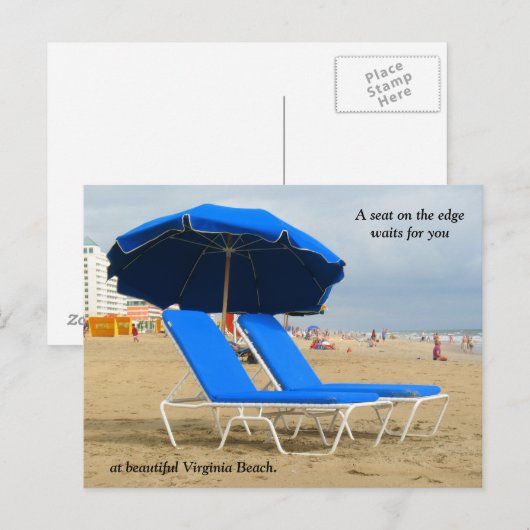Virginia Beach Awaits Briefkaart (Voorkant / Achterkant)