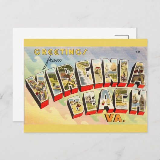  Virginia Beach Briefkaart (Voorkant / Achterkant)