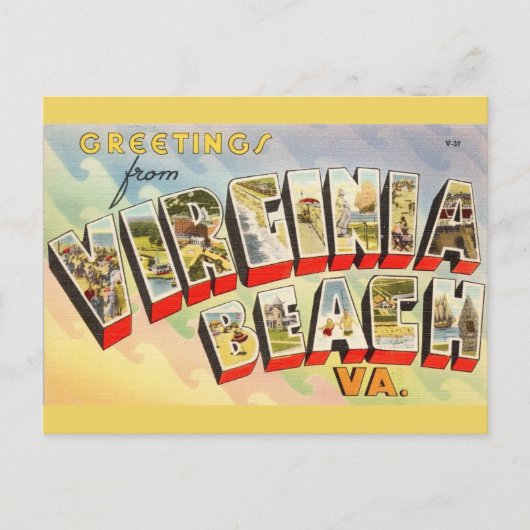  Virginia Beach Briefkaart (Voorkant)