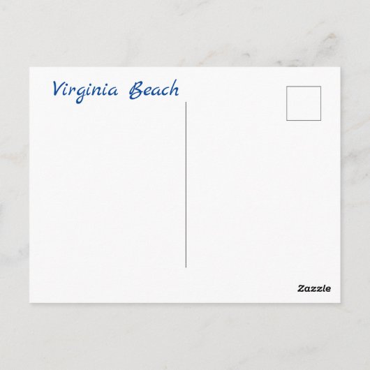 Virginia Beach Briefkaart (Achterkant)