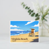 Virginia Beach Briefkaart (Staand voorkant)