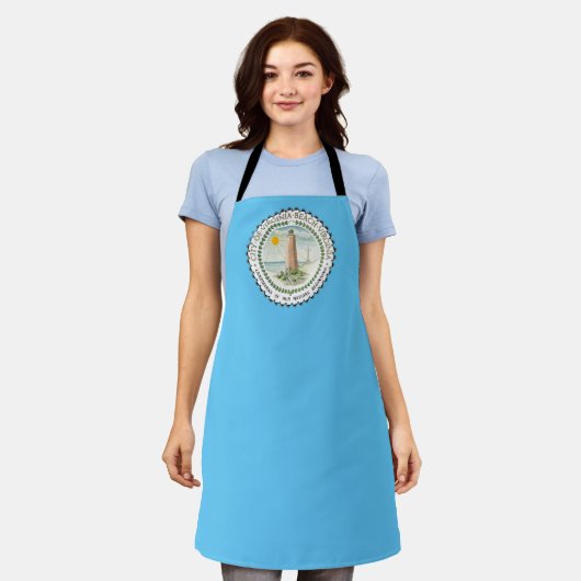 Virginia Beach City vlag Apron Schort (Gedragen)
