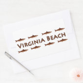 Virginia Beach Cobia Zoutwater Gevist Logo Rechthoekige Sticker (Envelop)