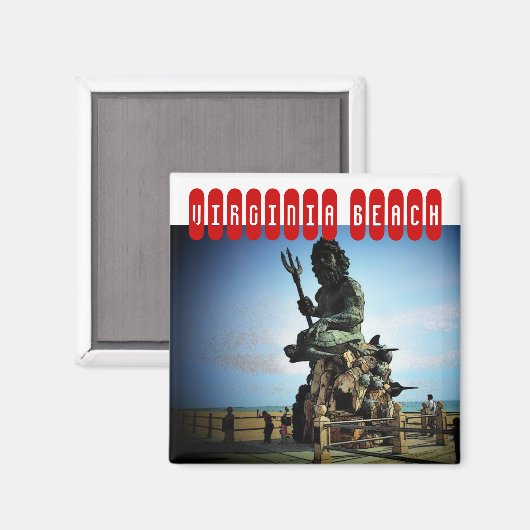 Virginia Beach Custom Magnet (Voorkant / Achterkant)