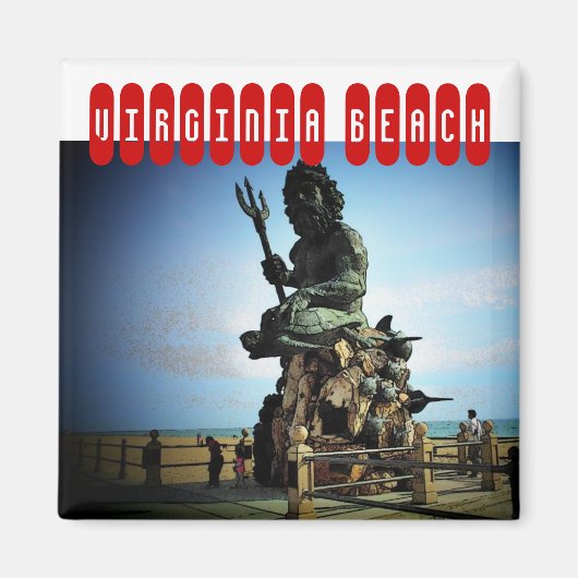 Virginia Beach Custom Magnet (Voorkant)
