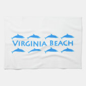 Virginia Beach Dolphins Logo Theedoek (Horizontaal)