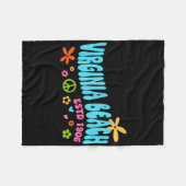 Virginia Beach Fleece Deken (Voorkant (Horizontaal))