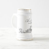 Virginia Beach Gepersonaliseerde Gift Beer Stein Bierpul (Voorkant links)