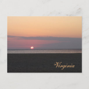 Virginia Beach in de ochtend Briefkaart