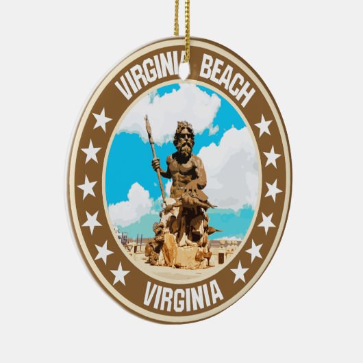 Virginia Beach Keramisch Ornament (Rechts)
