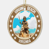 Virginia Beach Keramisch Ornament (Links)