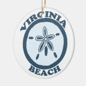 Virginia Beach. Keramisch Ornament (Links)