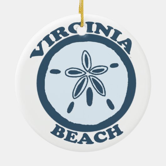 Virginia Beach. Keramisch Ornament (Achterkant)