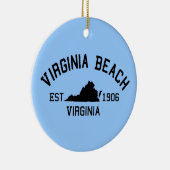 Virginia Beach. Keramisch Ornament (Rechts)