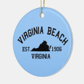 Virginia Beach. Keramisch Ornament (Links)