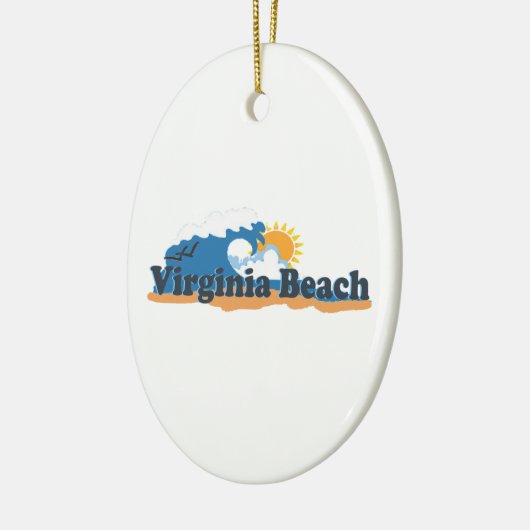 Virginia Beach. Keramisch Ornament (Links)