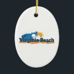 Virginia Beach. Keramisch Ornament<br><div class="desc">Virginia Beach Virginia.</div>