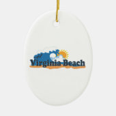 Virginia Beach. Keramisch Ornament (Voorkant)
