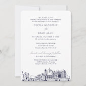 Virginia Beach Kerk Bruiloft Twee Locatie Marine Kaart (Voorkant)