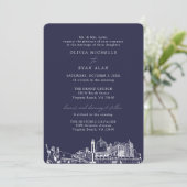Virginia Beach Kerk Bruiloft Twee Locatie Marine Kaart (Staand voorkant)
