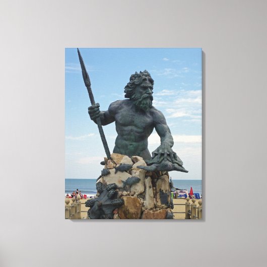 Virginia Beach King Neptune Canvas Afdruk (Voorkant)