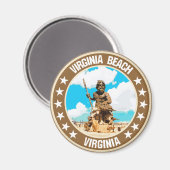 Virginia Beach Magneet (Voorkant / Achterkant)