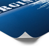 Virginia Beach Militaire Spets met Full Moon Poster (Hoek)