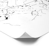 Virginia Beach Modern Minimale Abstracte Eenvoudig Poster (Hoek)