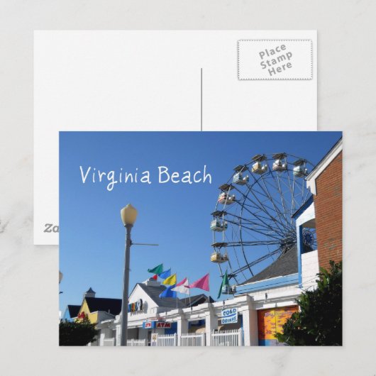 Virginia Beach pretpark Briefkaart (Voorkant / Achterkant)