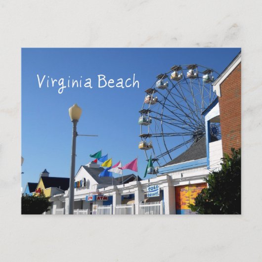 Virginia Beach pretpark Briefkaart (Voorkant)