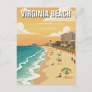 Virginia Beach Reizen Briefkaart