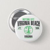 Virginia Beach Ronde Button 5,7 Cm (Voorkant /achterkant)