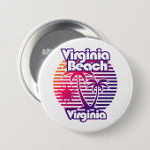 Virginia Beach Ronde Button 7,6 Cm (Voorkant /achterkant)